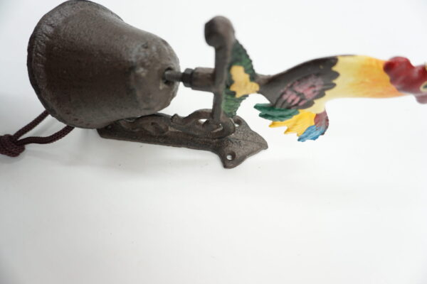 PIĘKNY ŻELIWNY DZWON DZWONECZEK KOGUT