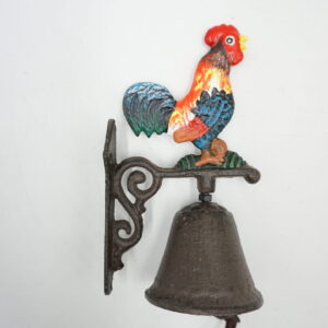 PIĘKNY ŻELIWNY DZWON DZWONECZEK KOGUT