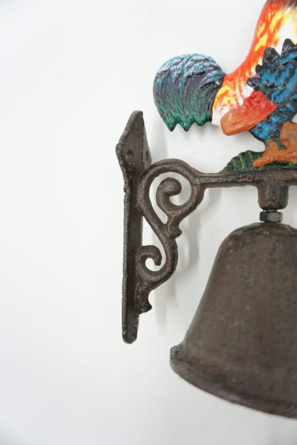 PIĘKNY ŻELIWNY DZWON DZWONECZEK KOGUT