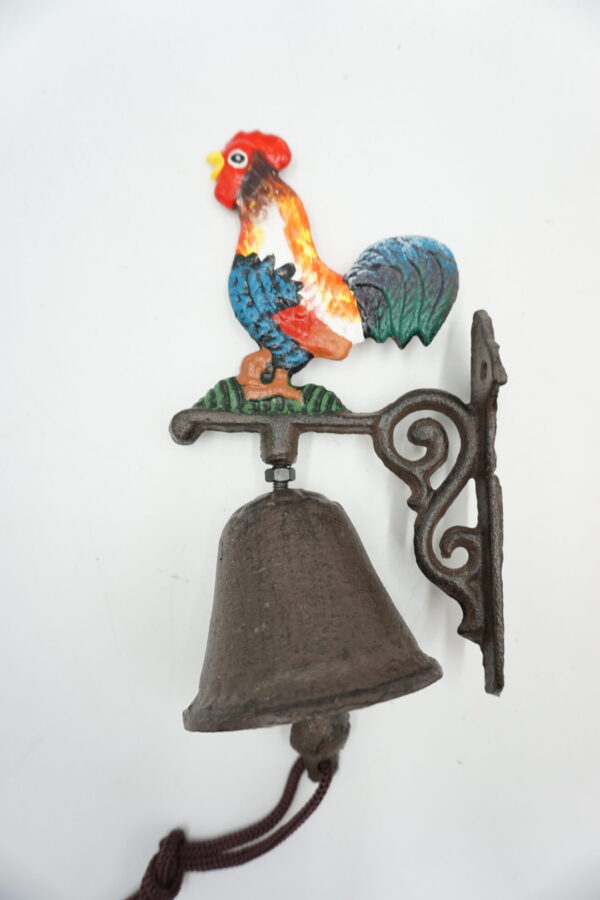 PIĘKNY ŻELIWNY DZWON DZWONECZEK KOGUT