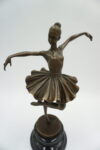FIGURA Z BRĄZU BALRINA TANCERKA BALETNICA