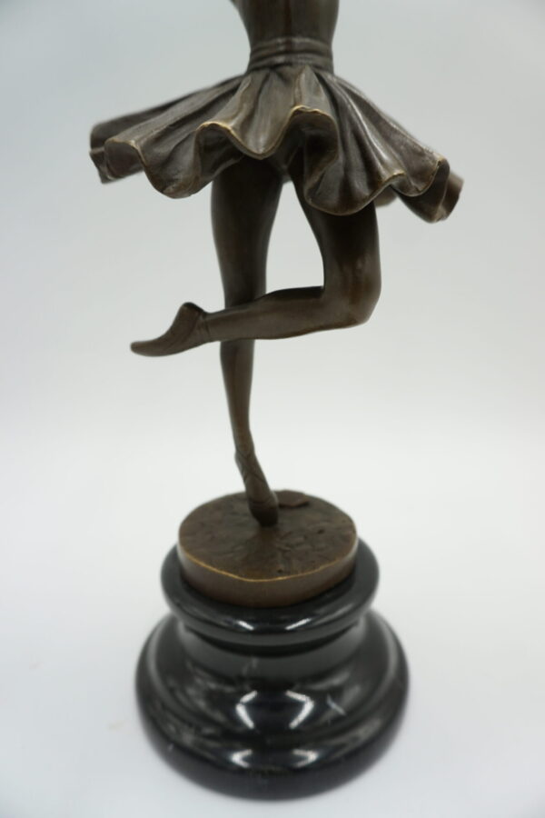 FIGURA Z BRĄZU BALRINA TANCERKA BALETNICA