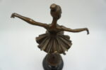 FIGURA Z BRĄZU BALRINA TANCERKA BALETNICA