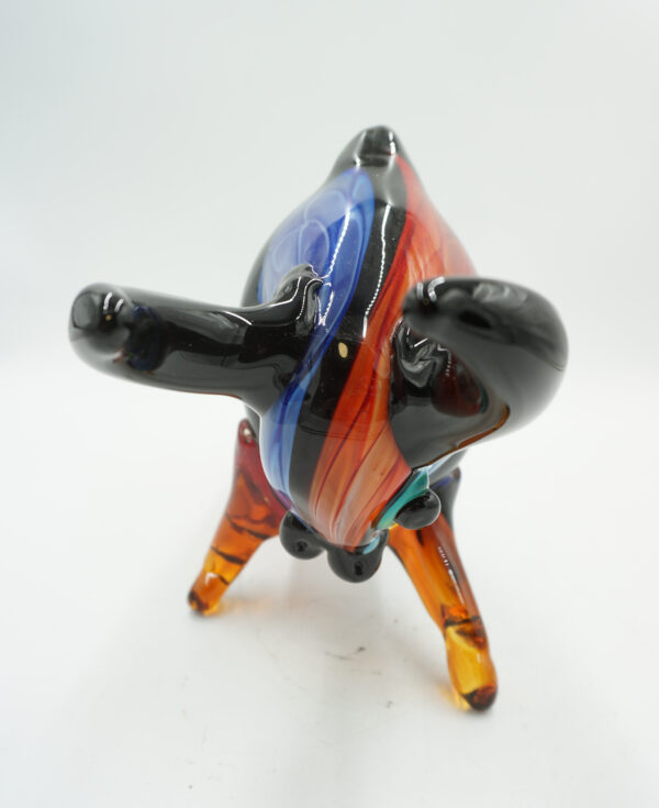 SZKLANA FIGURA STYL MURANO, BYK SYMBOL SIŁY GIEŁDA HOSSA