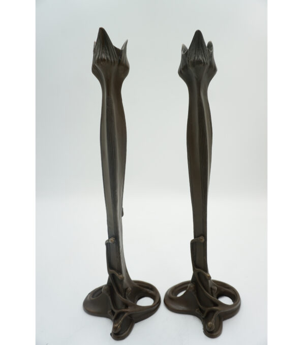 UROCZA PARA ŚWIECZNIKÓW Z BRĄZU