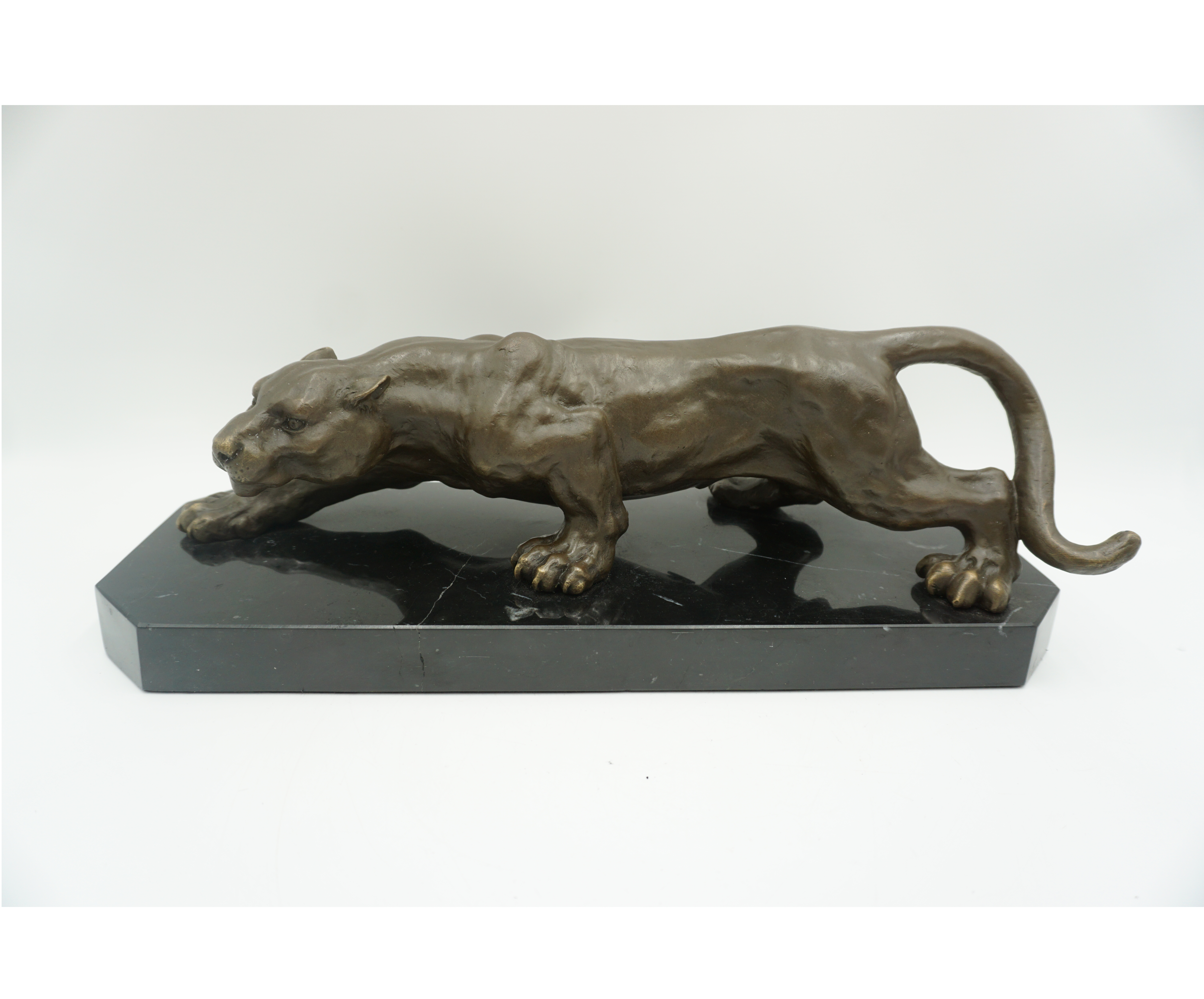 DUŻA FIGURA Z BRĄZU TYGRYS PANTERA