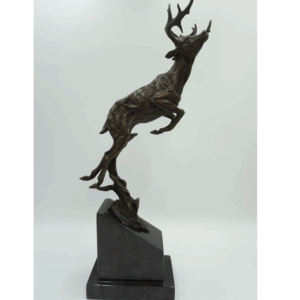 FIGURA Z BRĄZU JELEŃ PREZENT DLA MYŚLIWEGO