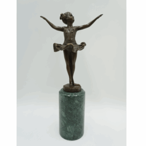 FIGURA Z BRĄZU DZIEWCZYNKA TANCERKA