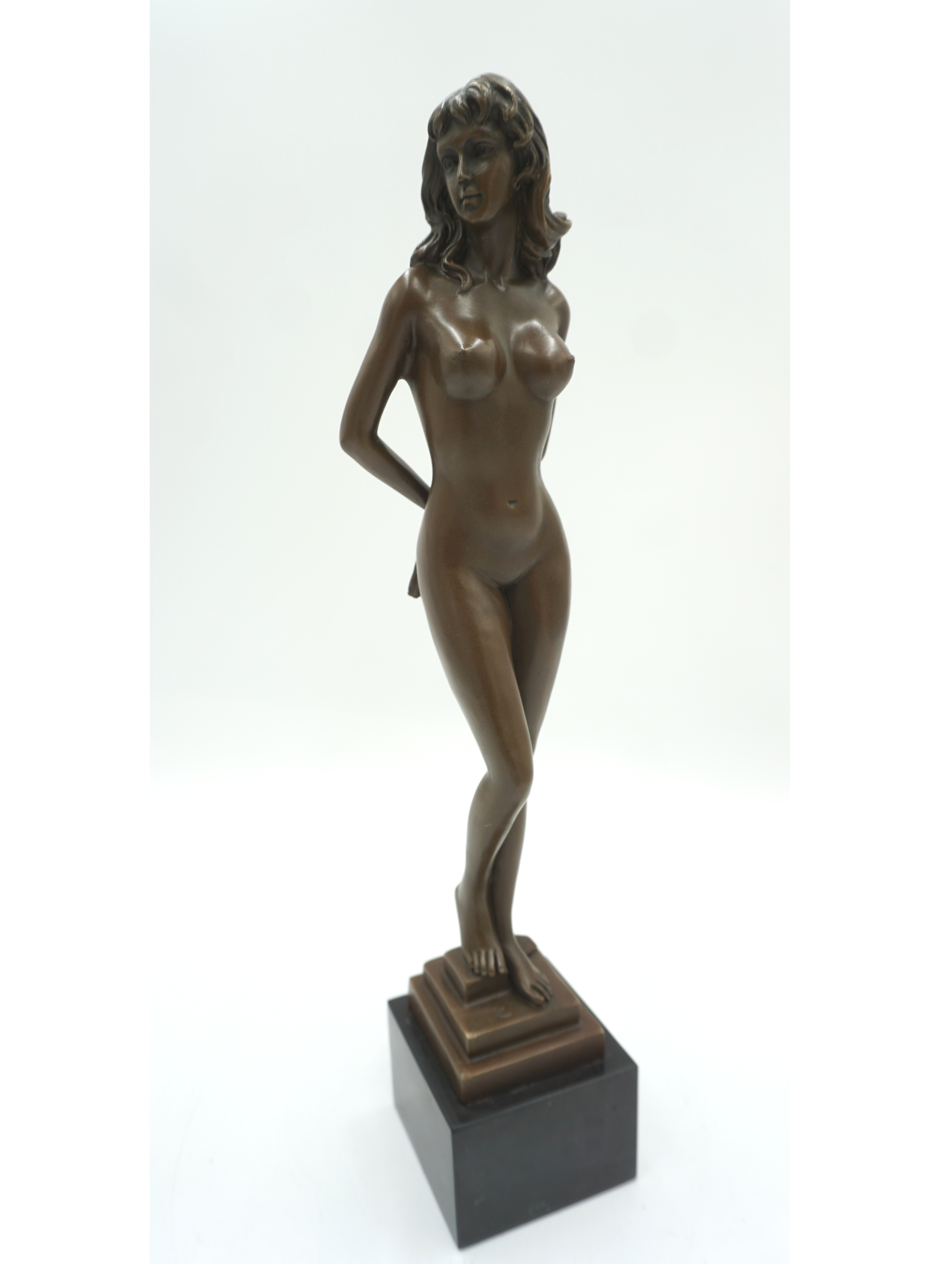 FIGURA Z BRĄZU AKT NAGA WYSOKA ZMYSŁOWA KOBIETA
