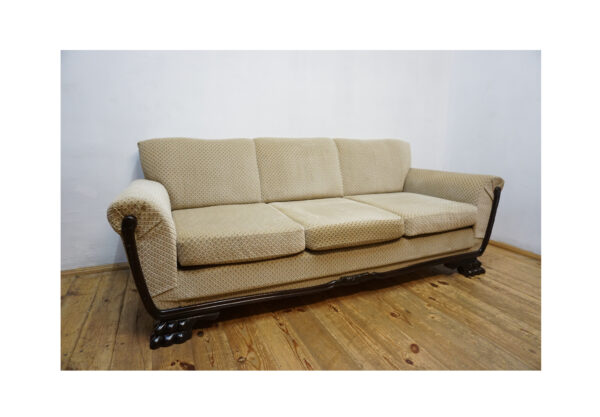 DOSTOJNA 3 OSOBOWA SOFA KANAPA NA LWICH ŁAPACH