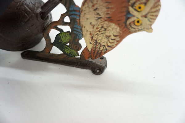 PIĘKNY ŻELIWNY DZWON DZWONECZEK SOWA