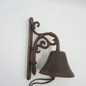 PIĘKNY ŻELIWNY DZWON DZWONECZEK RUSTYKALNY DOM I OGRÓD
