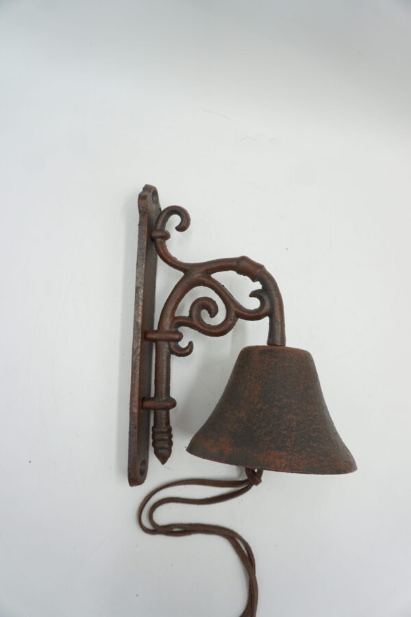 PIĘKNY ŻELIWNY DZWON DZWONECZEK RUSTYKALNY DOM I OGRÓD