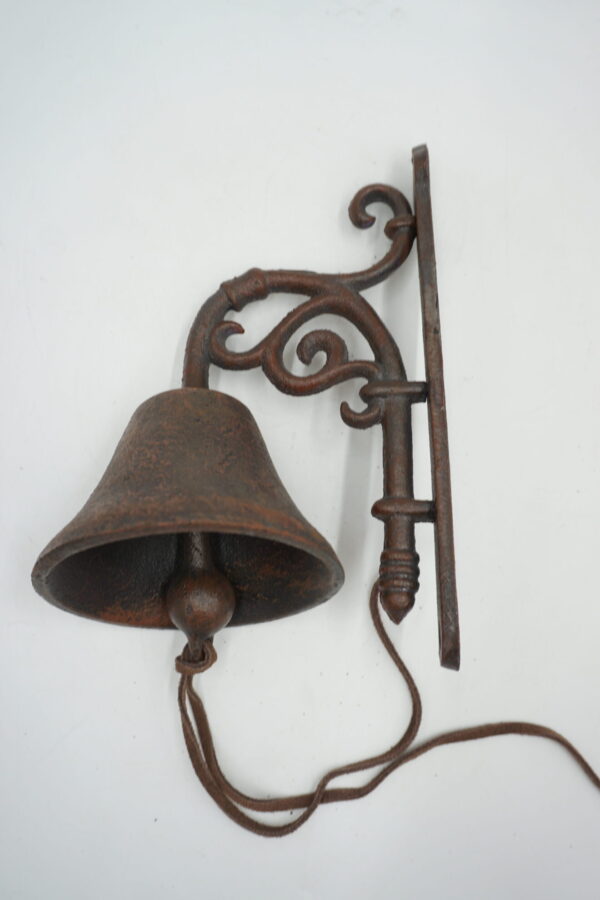 PIĘKNY ŻELIWNY DZWON DZWONECZEK RUSTYKALNY DOM I OGRÓD