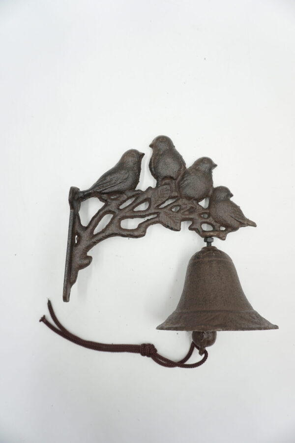 PIĘKNY ŻELIWNY DZWON DZWONECZEK PTASZKI DO DOMU I OGRDOU