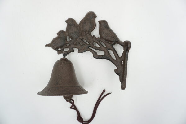 PIĘKNY ŻELIWNY DZWON DZWONECZEK PTASZKI DO DOMU I OGRDOU
