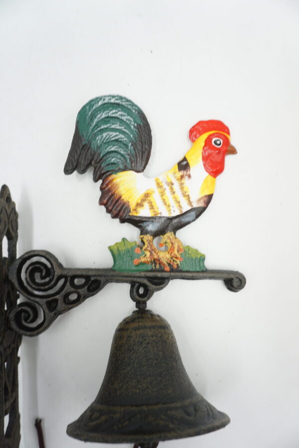 PIĘKNY ŻELIWNY DZWON DZWONECZEK KOGUT KURA KOGUCIK DOM I OGRÓD