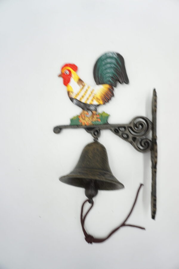 PIĘKNY ŻELIWNY DZWON DZWONECZEK KOGUT KURA KOGUCIK DOM I OGRÓD
