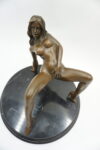 AKT NAGIEJ KOBIETY - FIGURA Z BRĄZU - NAGA KOBIETA OSTRY AKT