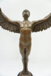DUŻA FIGURA Z BRĄZU IKAR Z ROZŁOŻONYMI SKRZYDŁAMI 40cm