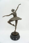 FIGURA Z BRĄZU BALERINA TANCERKA BALETNICA 45,5cm