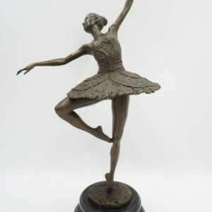 FIGURA Z BRĄZU BALERINA TANCERKA BALETNICA 45,5cm
