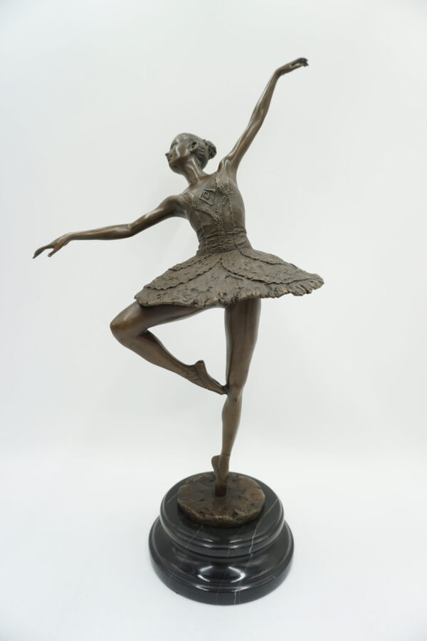 FIGURA Z BRĄZU BALERINA TANCERKA BALETNICA 45,5cm