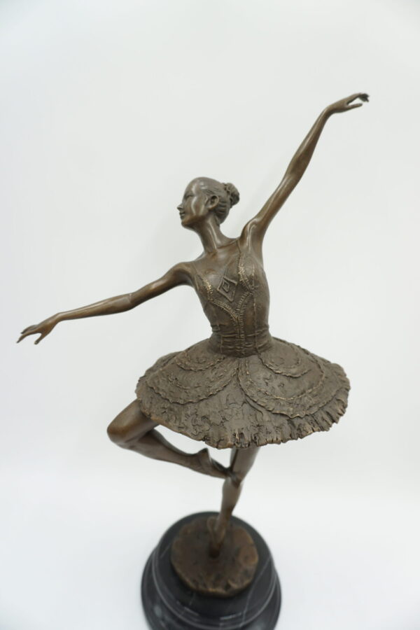 FIGURA Z BRĄZU BALERINA TANCERKA BALETNICA 45,5cm