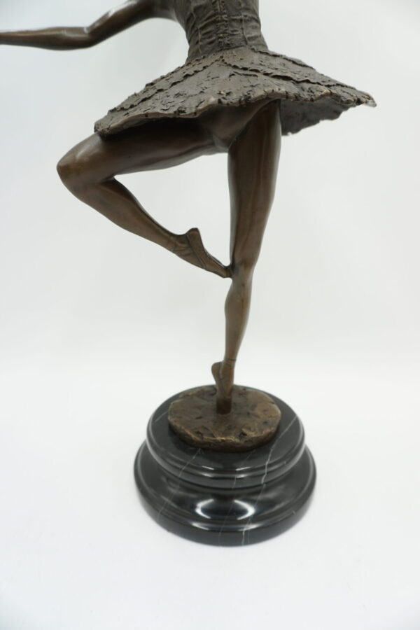 FIGURA Z BRĄZU BALERINA TANCERKA BALETNICA 45,5cm