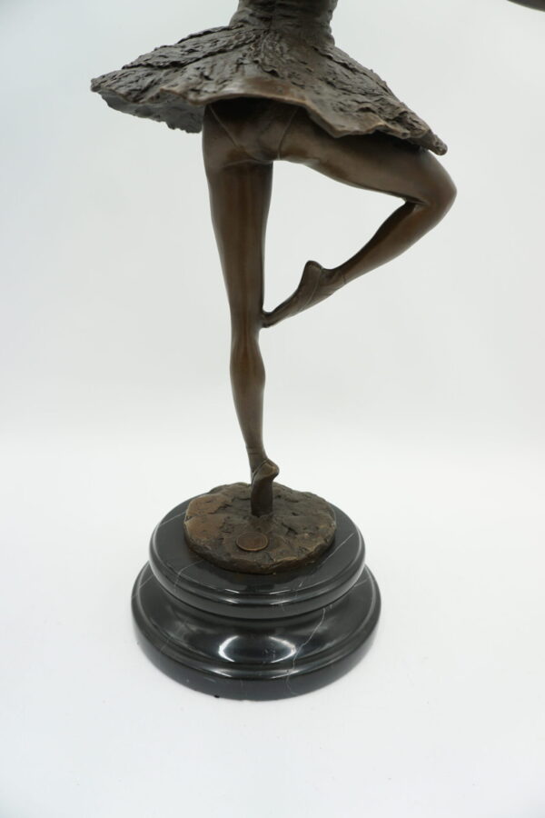 FIGURA Z BRĄZU BALERINA TANCERKA BALETNICA 45,5cm