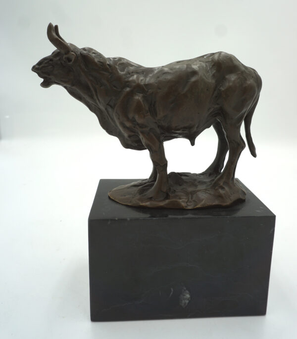 FIGURA Z BRĄZU BYK SIŁA GIEŁDA HOSSA