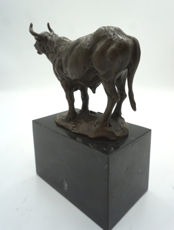 FIGURA Z BRĄZU BYK SIŁA GIEŁDA HOSSA