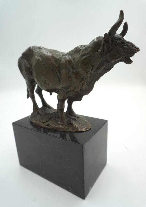 FIGURA Z BRĄZU BYK SIŁA GIEŁDA HOSSA