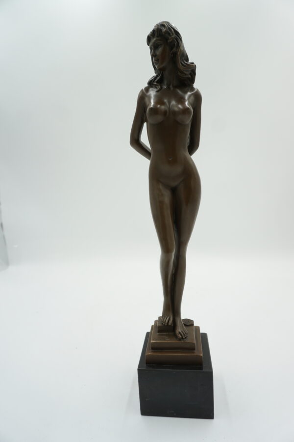 FIGURA Z BRĄZU AKT NAGA WYSOKA ZMYSŁOWA KOBIETA