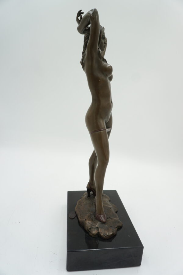 FIGURA Z BRĄZU AKT NAGA ZMYSŁOWA KOBIETA