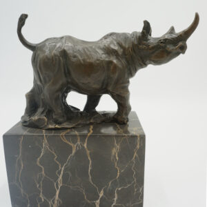 FIGURA Z BRĄZU NOSOROŻEC