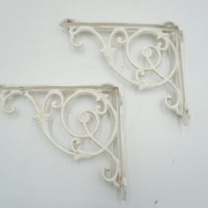 PARA ŻELIWNYCH WSPORNIKÓW UCHWYTÓW BIAŁE