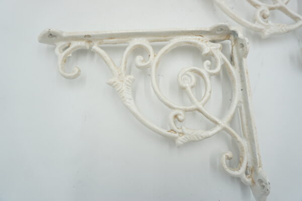 PARA ŻELIWNYCH WSPORNIKÓW UCHWYTÓW BIAŁE