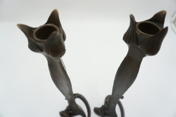 UROCZA PARA ŚWIECZNIKÓW Z BRĄZU