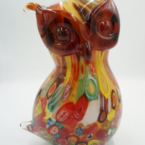 SZKLANA FIGURA STYL MURANO SOWA SÓWKA