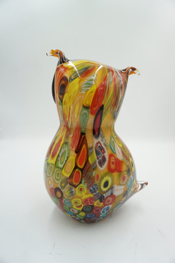 SZKLANA FIGURA STYL MURANO SOWA SÓWKA