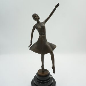FIGURA Z BRĄZU BALERINA TANCERKA BALETNICA