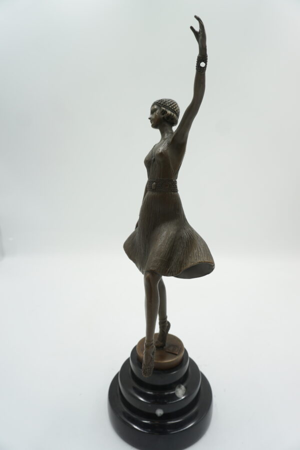 FIGURA Z BRĄZU BALERINA TANCERKA BALETNICA