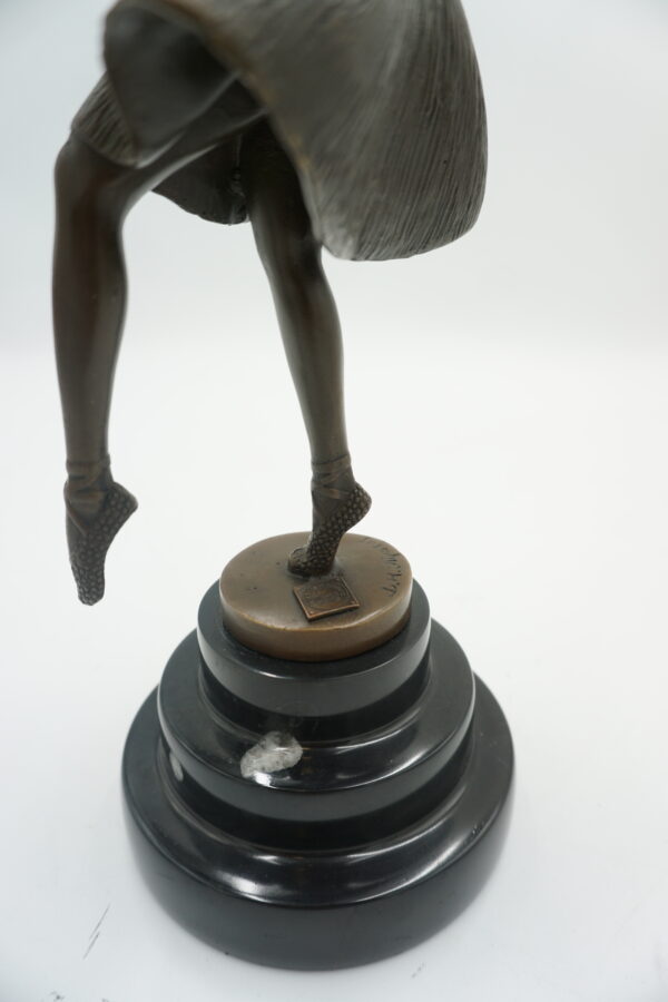 FIGURA Z BRĄZU BALERINA TANCERKA BALETNICA