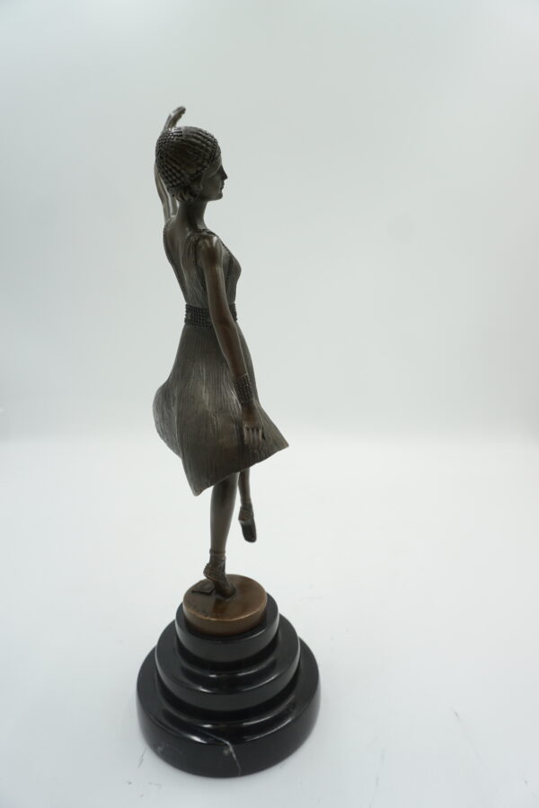 FIGURA Z BRĄZU BALERINA TANCERKA BALETNICA