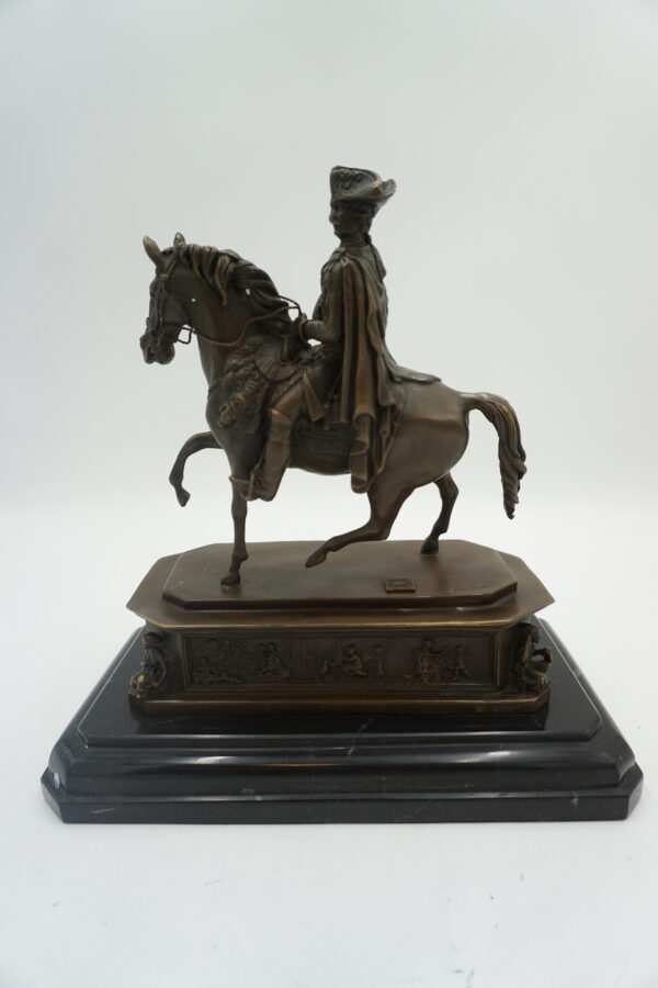 FIGURA Z BRĄZU FRANCISZEK JÓZEF NA KONIU