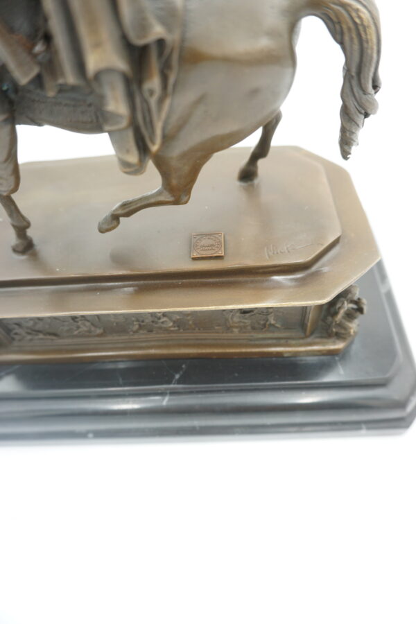 FIGURA Z BRĄZU FRANCISZEK JÓZEF NA KONIU