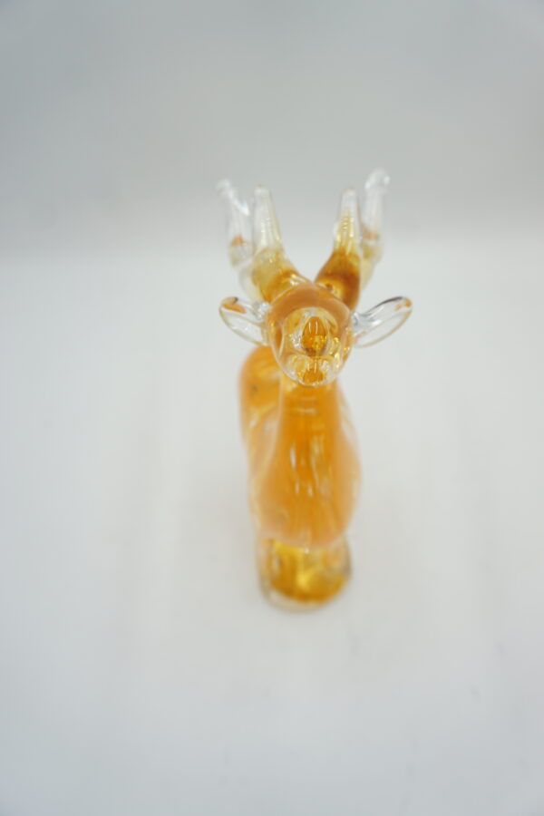 SZKLANA FIGURKA STYL MURANO JELEŃ