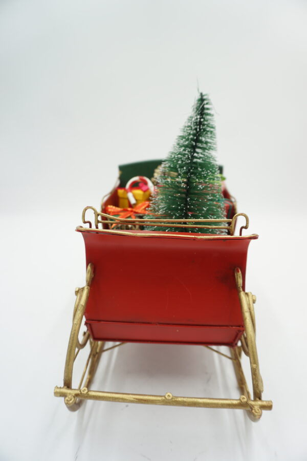 METALOWY MODEL SANIE ŚWIĄTECZNE DEKORACJA PREZENT