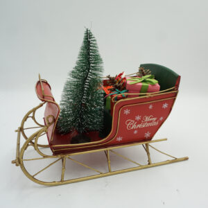 METALOWY MODEL SANIE ŚWIĄTECZNE DEKORACJA PREZENT